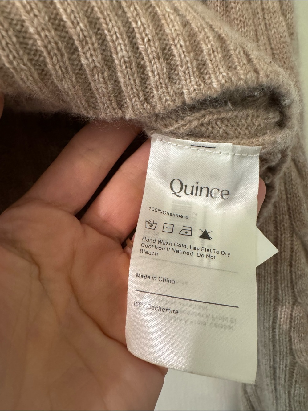 Quince Mongolian Cashmere Shrunken Cable Crewneck Sweater S - Picture 5 of 5